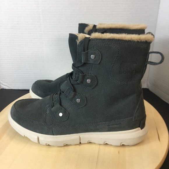 Sorel Explorer II Joan Faux Fur Waterproof Boot Grill Fawn size from 6-11 - Picture 5 of 9